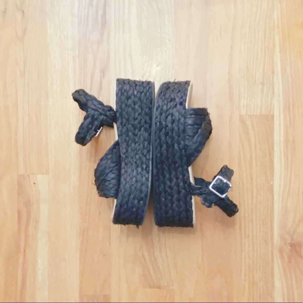 SALE!! Urban Outfitters Black Rafia Platform